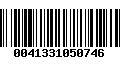 Código de Barras 0041331050746