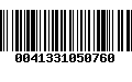 Código de Barras 0041331050760