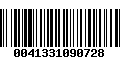 Código de Barras 0041331090728