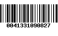 Código de Barras 0041331090827