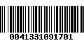 Código de Barras 0041331091701