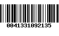 Código de Barras 0041331092135