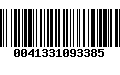 Código de Barras 0041331093385