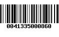 Código de Barras 0041335000860