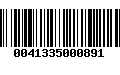 Código de Barras 0041335000891