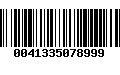 Código de Barras 0041335078999