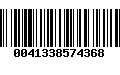 Código de Barras 0041338574368