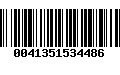 Código de Barras 0041351534486