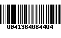 Código de Barras 0041364084404