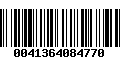 Código de Barras 0041364084770