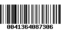 Código de Barras 0041364087306