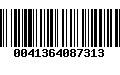 Código de Barras 0041364087313