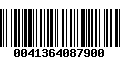 Código de Barras 0041364087900