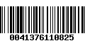 Código de Barras 0041376110825