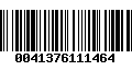 Código de Barras 0041376111464