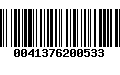 Código de Barras 0041376200533