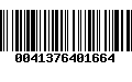 Código de Barras 0041376401664