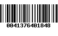 Código de Barras 0041376401848