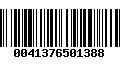 Código de Barras 0041376501388