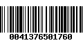 Código de Barras 0041376501760