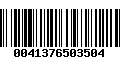 Código de Barras 0041376503504