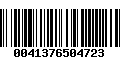 Código de Barras 0041376504723