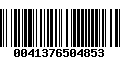 Código de Barras 0041376504853