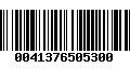 Código de Barras 0041376505300