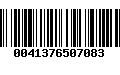 Código de Barras 0041376507083