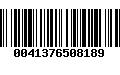 Código de Barras 0041376508189