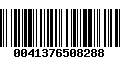 Código de Barras 0041376508288