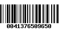 Código de Barras 0041376509650