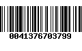 Código de Barras 0041376703799