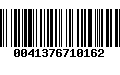 Código de Barras 0041376710162