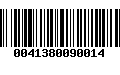 Código de Barras 0041380090014