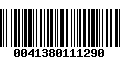 Código de Barras 0041380111290