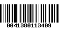 Código de Barras 0041380113409