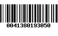 Código de Barras 0041380193050