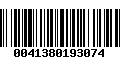 Código de Barras 0041380193074