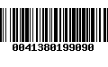 Código de Barras 0041380199090