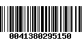 Código de Barras 0041380295150