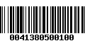 Código de Barras 0041380500100