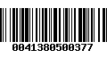 Código de Barras 0041380500377