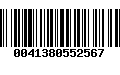 Código de Barras 0041380552567