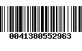 Código de Barras 0041380552963