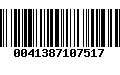 Código de Barras 0041387107517