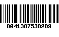 Código de Barras 0041387530209