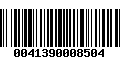 Código de Barras 0041390008504