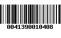 Código de Barras 0041390010408