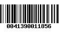 Código de Barras 0041390011856